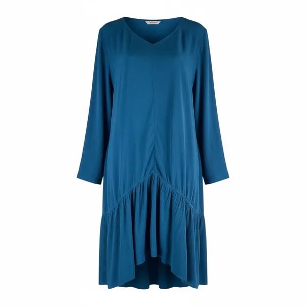 Soft Surroundings Mirabella Moroccan Ruffle Dress Lagenlook Teal Size M - Image 3