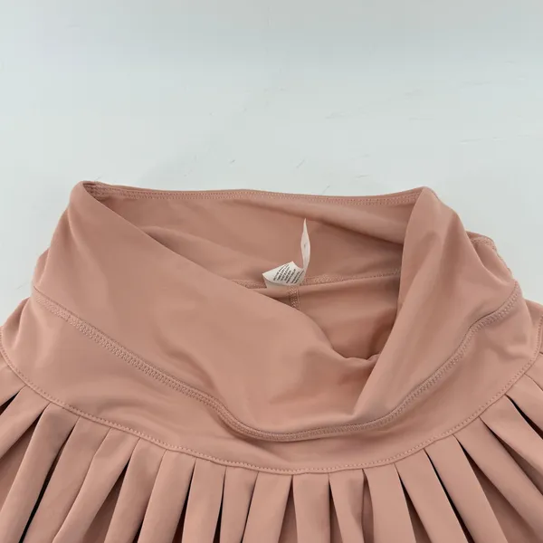 Gold Hinge Pleated Tennis Skirt Skort Peach Women S Pickleball Preppy Sporty - Image 2