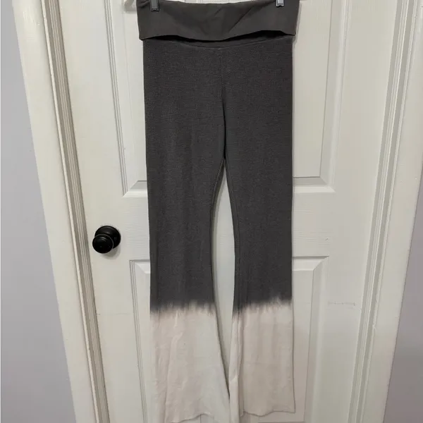 Boys Lie Silver Lining Thermal fold over legging Pants ★ Gray‎ Dip Dye large - Image 2
