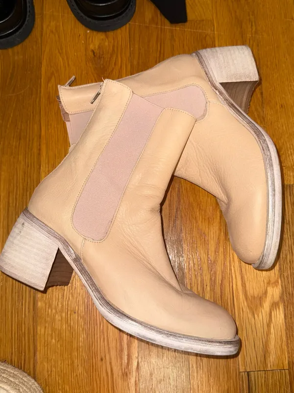 Free People Leather Chelsea Booties - accepting offers - Image 2