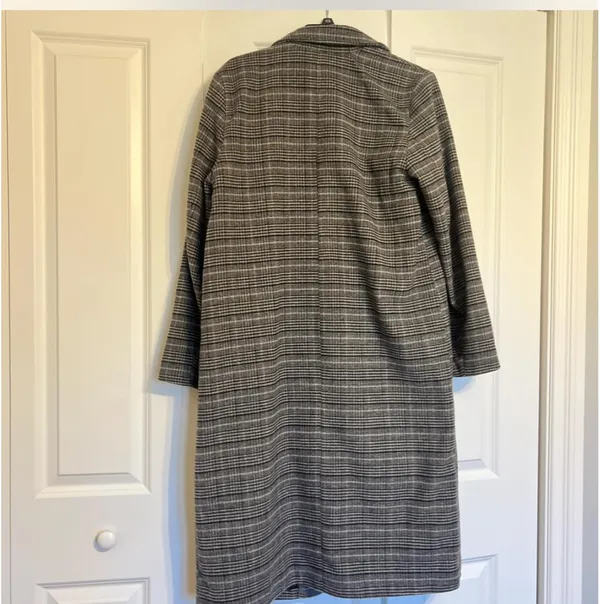 H&M Plaid Mid-Length Coat - Image 2