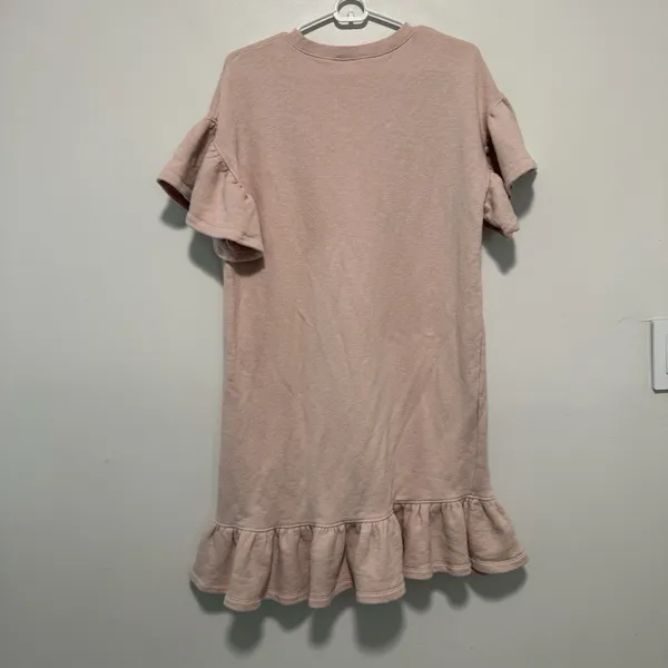 Ulla Johnson Tillie Pink Sweatshirt Ruffle‎ Trim Dress Size Large - Image 5