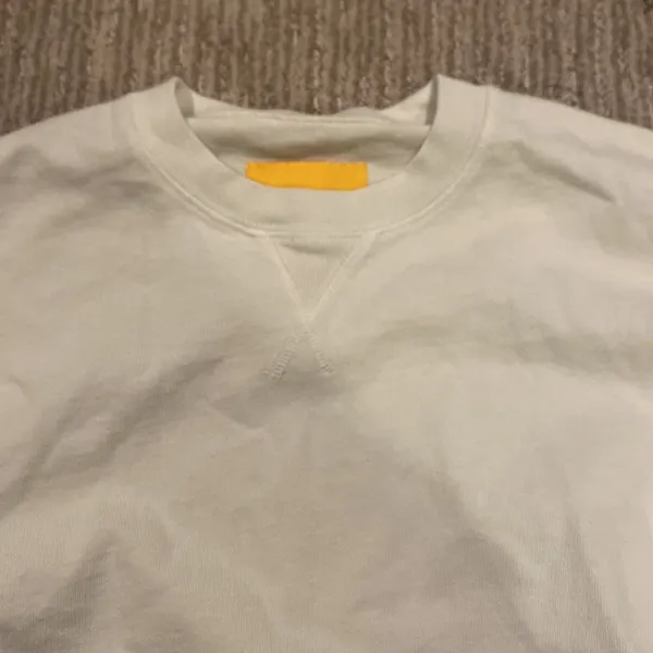 Cream and White Crew Neck Sweater - Image 2