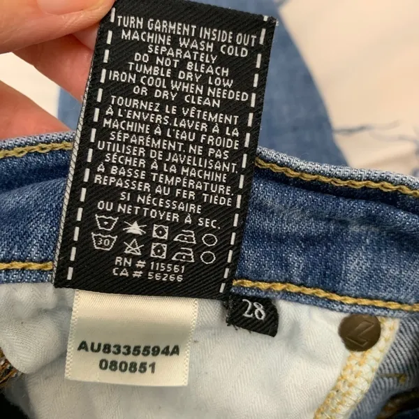 7 for all‎ mankind Roxanne Ankle Fray Jeans in Bright Houston Size 28 - Image 8