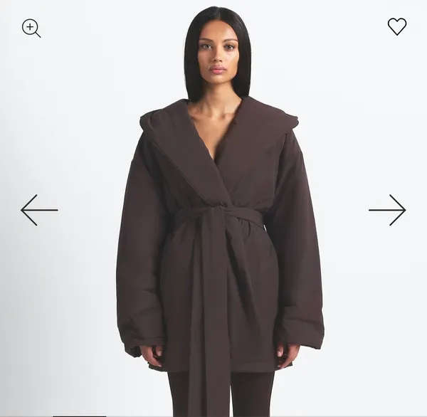 Nike SKIMS Woven Nylon Wrap Coat Phoenix - Image 2