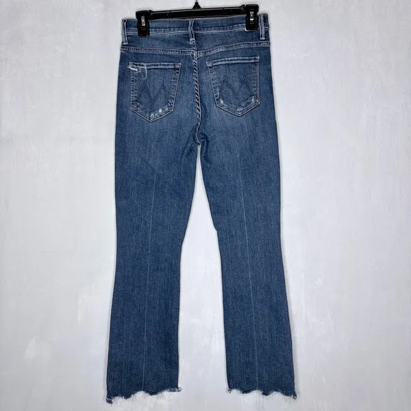 Mother Denim The Insider Crop Step Chew Straight Jeans - Image 8