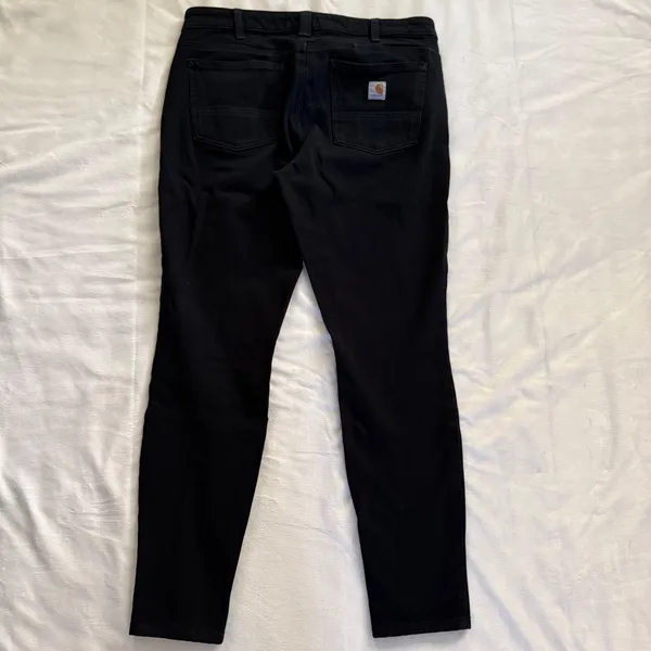 Carhartt Slim Fit Black Utility‎ Pants Womens 10 Regular 104214-BLK Stretch - Image 3