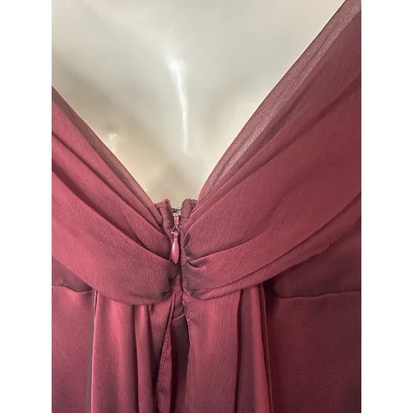 Betsy & Adam burgundy maxi dress‎ size 4 - Image 6