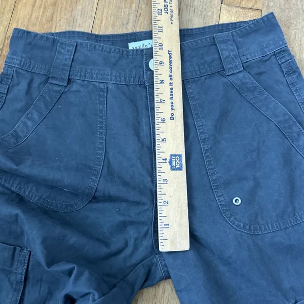 Vanilla Star Womens Size 2 W25 Dark Gray Cargo Utility Straight Leg Pants - Image 8