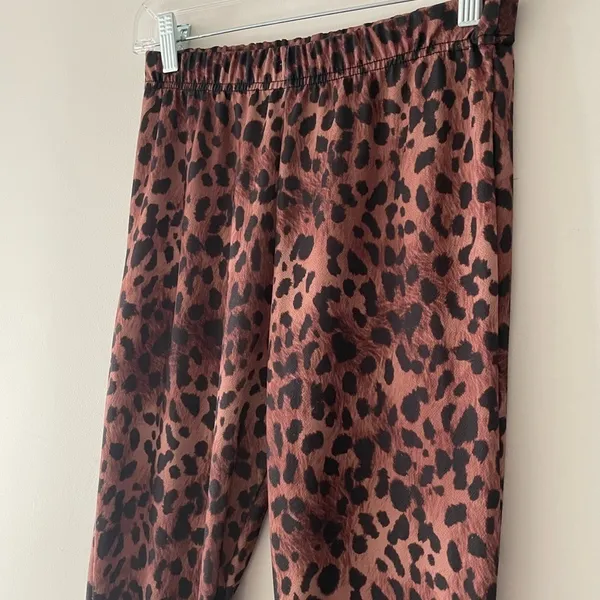 Nasty‎ Gal Leopard Print Flare Pants - Size 4 - Image 3