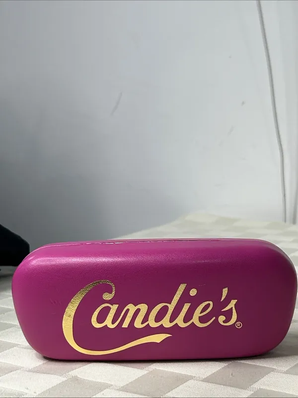 Candie's Fuchsia Eyeglass Case with Gold Script Logo - Image 2