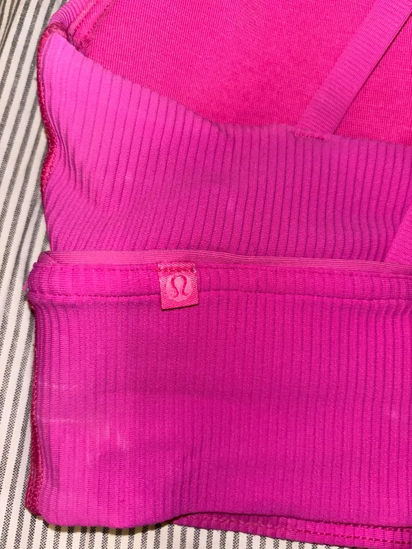 Pink Lululemon Sports Bra - Image 3