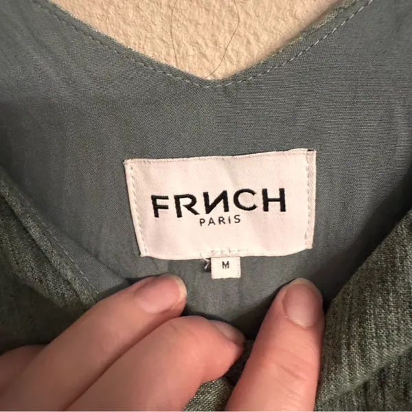 FRNCH Button-Front Linen Midi‎ Dress - Image 6