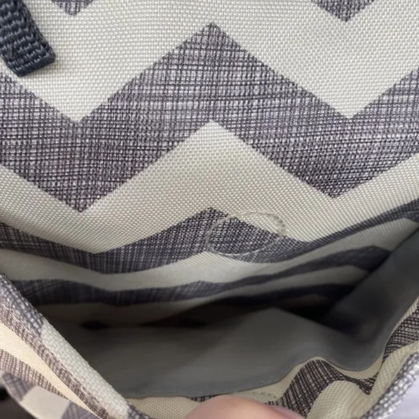 Skip Hop Duo Signature Carry All Diaper‎ Bag - Grey/White Chevron - Image 7