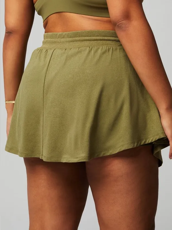 Fabletics Green Cloud Jersey Flounce Skort - Image 3