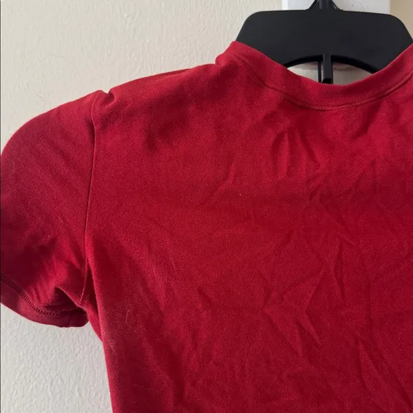 Skims Red Cotton Jersey Round-neck Stretch, Size Xsmall, $78 - Image 3