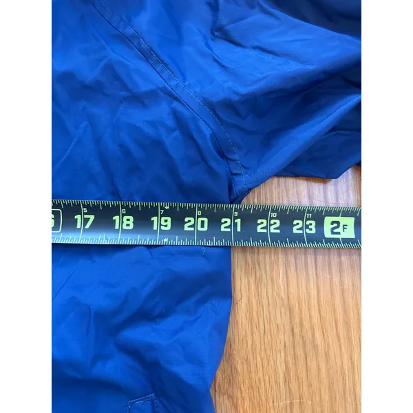 LL Bean Navy Blue Hooded Lightweight Nylon Jacket Windbreaker Size‎ M - Image 4