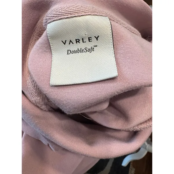 Varley DoubleSoft Cowl Neck Sweatshirt, Dusty Pink, Size Small Cozy Loungewear - Image 5