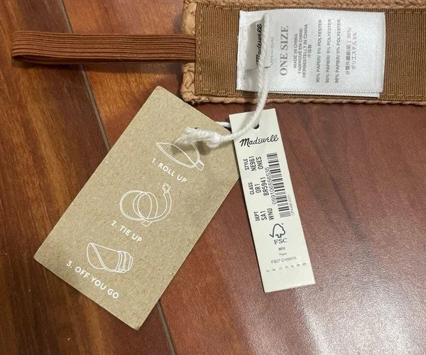 Madewell Packable BraidedStraw Visor - Image 4