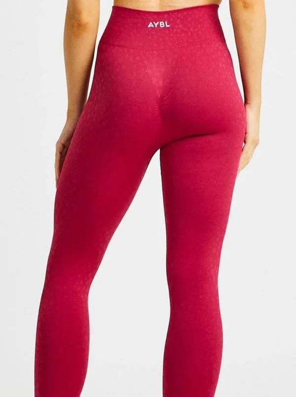 AYBL Evolve Speckle Seamless Leggings Raspberry Size Large - Image 2
