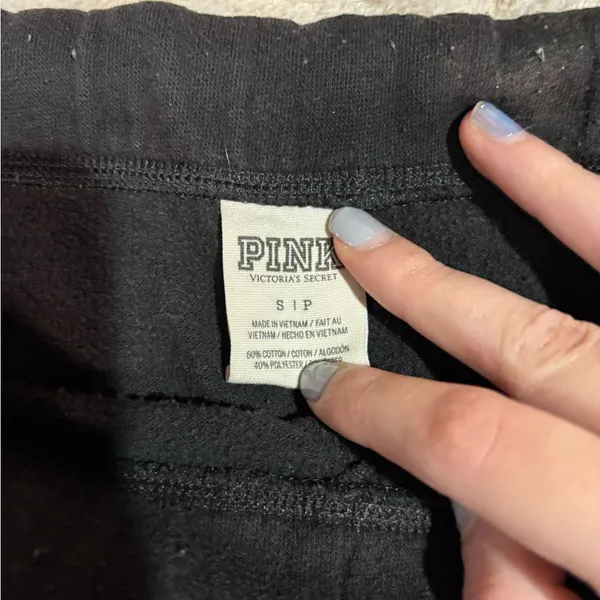 Vs pink sweatpants small - Image 3