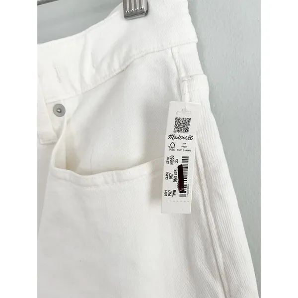 Madewell | The Perfect Vintage Jean Straight Leg | Tile White | Sz 25 - Image 7
