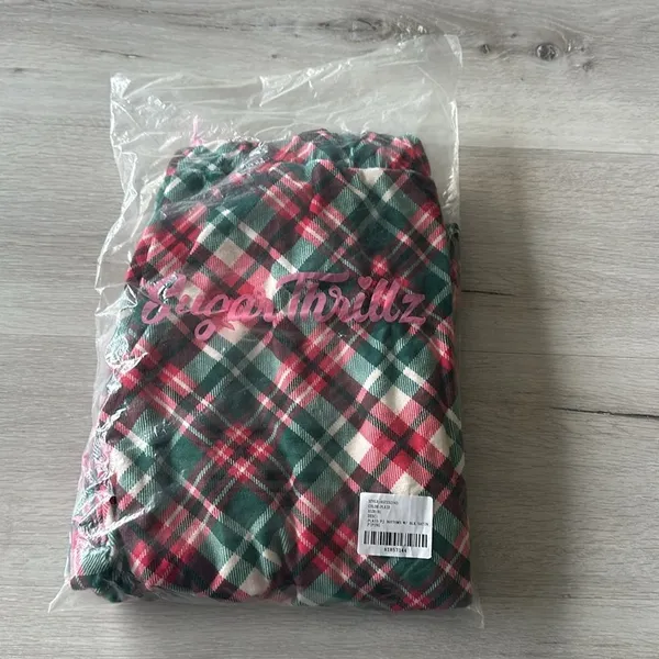 Dollskill Candy Cane Plaid Sweatpants XL NWT IN PACKAGE - Image 7