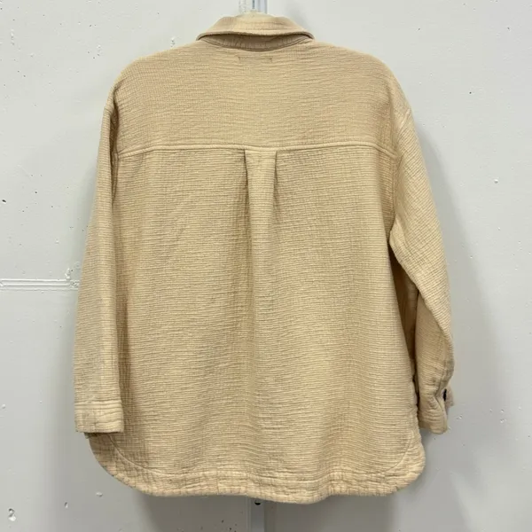 Madewell Waffleback Branner Shirt Jacket Shacket NC802 Faded Seagrass XL Neutral - Image 3