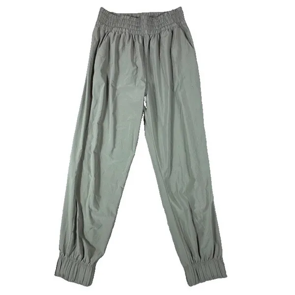 Vuori Women Small Villa Jogger Pants Army Green Stretch Sporty Silky Soft - Image 3