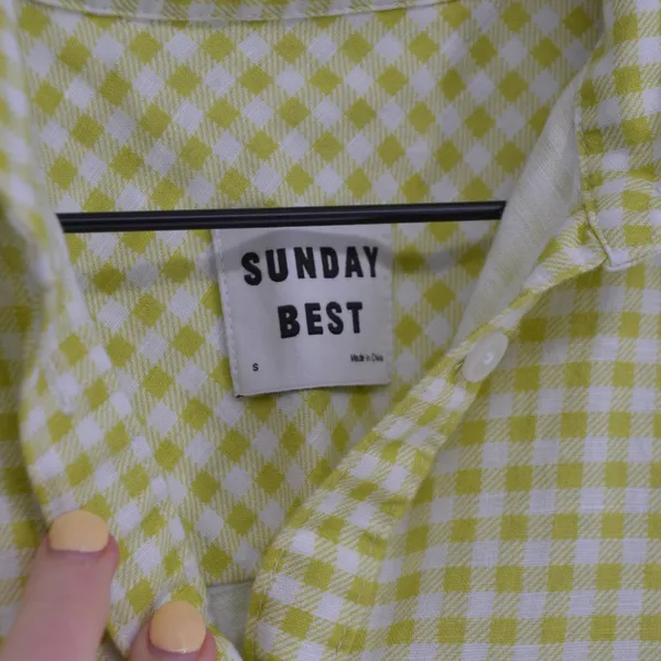 Aritzia Sunday Best Elisa Gingham Crop Shirt and Shorts Matching Set S - Image 6