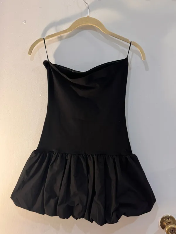 Black Bubble Dress - Image 2