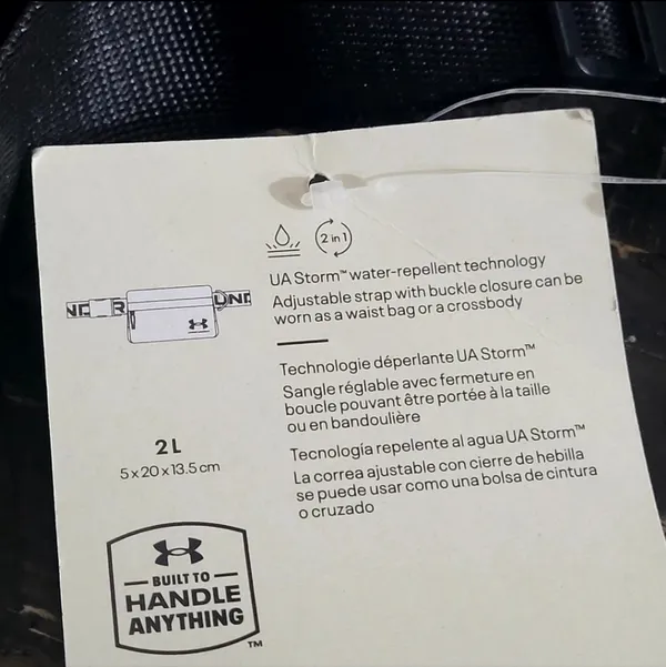 NEW Under Armour Fanny Pack/Crossbody Transparent - Image 6