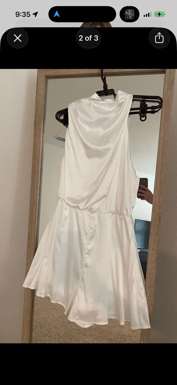 Amazon White Satin Romper - Image 2