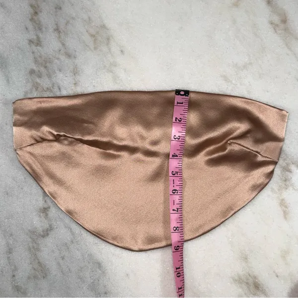 Natalie Rolt Meeka Silk Crop Strapless Top Rose Gold Womens Size 1 US Small - Image 9