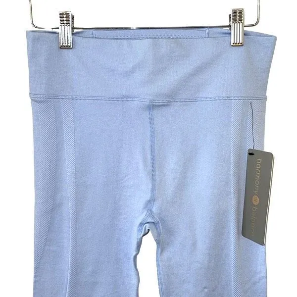 Harmony Balance Womens High Waist‎ Seamless Leggings Light Blue Medium NWT - Image 2