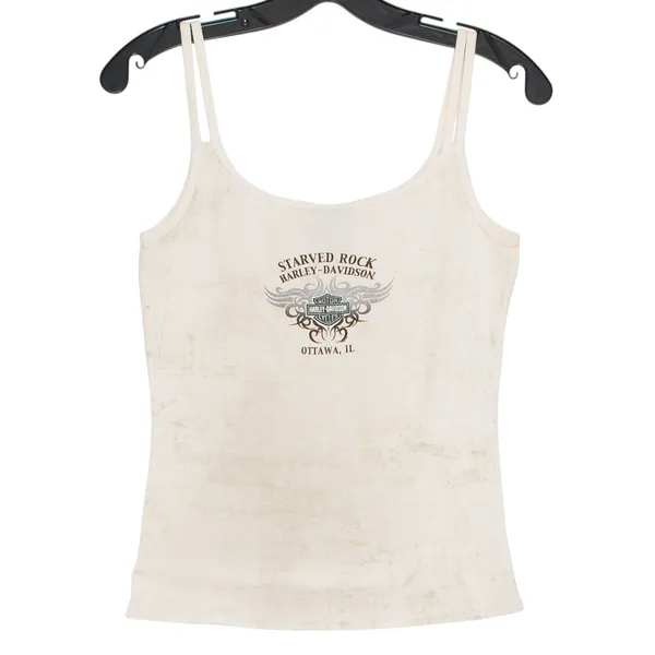 Vintage Harley Davidson Tank Top Graphic Biker Y2K 90s Grunge Americana Retro M - Image 6