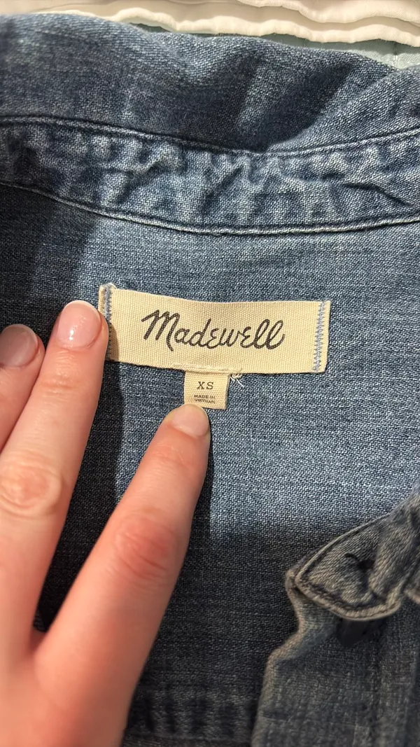 Madewell Jean Dress Short Sleeve - Image 6