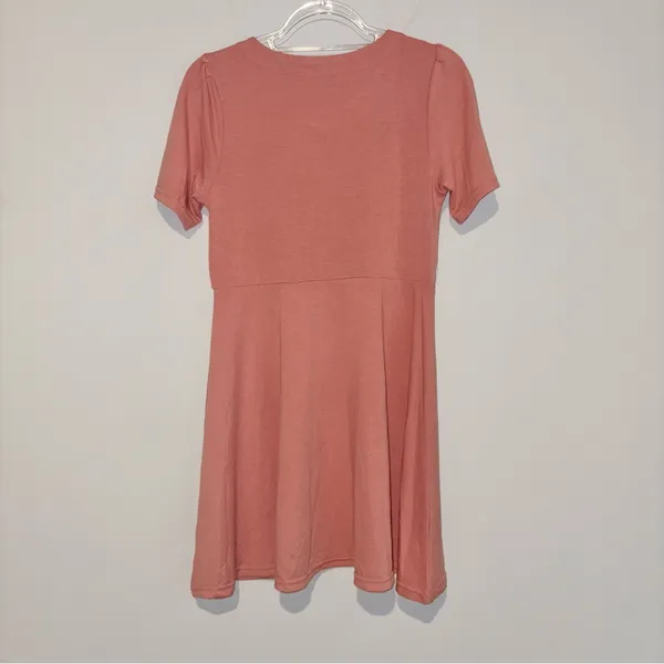 Entro Embroidered Floral fit and flare dress‎ pink size small - Image 3
