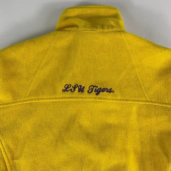 Columbia Jacket Womens‎ Medium Yellow Gold LSU Tigers Full Zip Football Fleece - Image 9