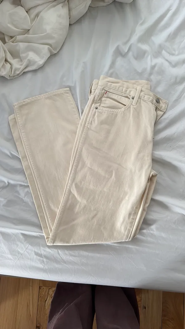 Cream Aritzia Sunday Best Pants - Image 2