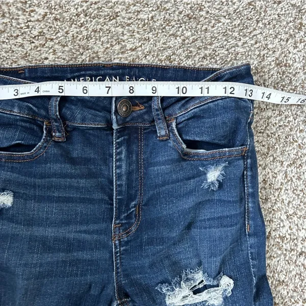 American Eagle Hi-Rise Jegging Denim Jeans Skinny Distressed High Rise Stretch 6 - Image 8