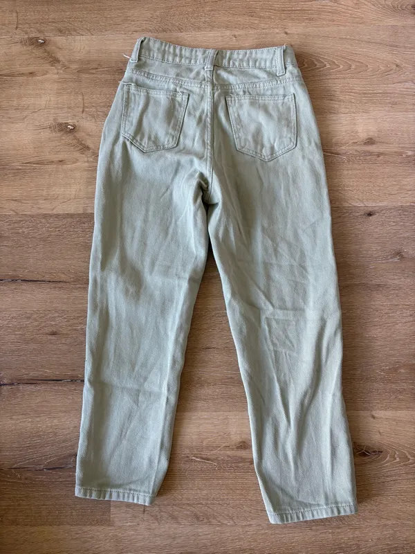 SheIn Light Sage Green Jeans - Image 7