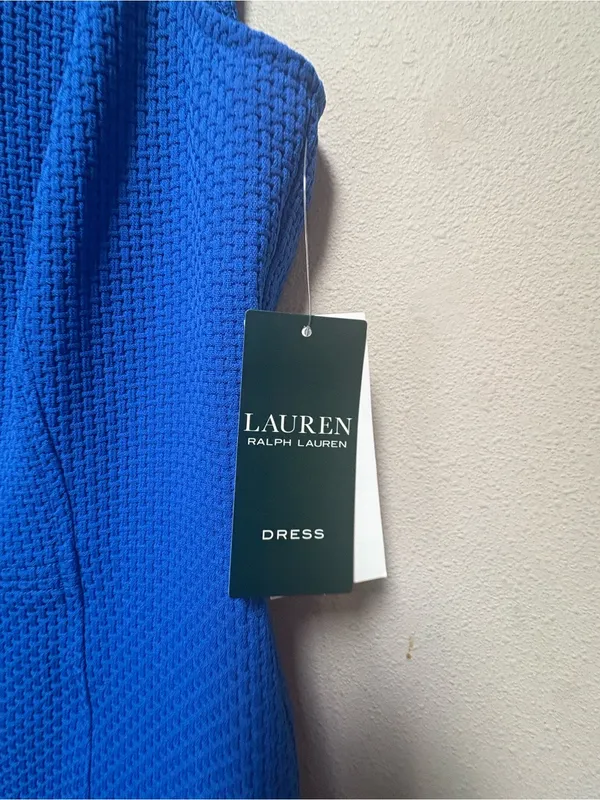 NWT Lauren Ralph Lauren 14 Sapphire Blue Corporate Chic Sheath Dress - Image 3