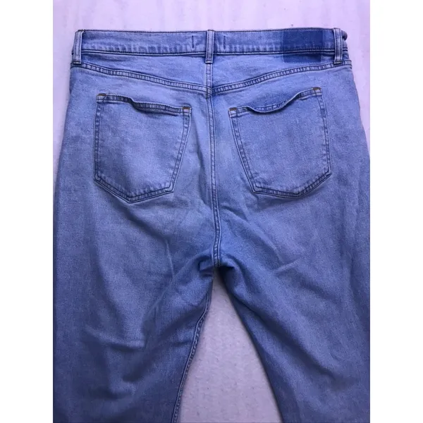 Abercrombie & Fitch Jeans Womens 33/16L Light Blue Excellent Curve Love Straight - Image 8