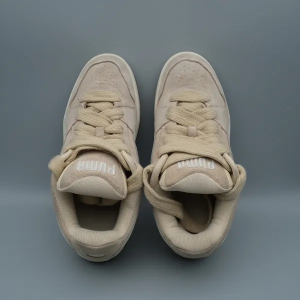 Puma Caven 2.0 Lux SD Sneakers 8.5 Tan Suede Platform Skater 402510-01 - Image 9