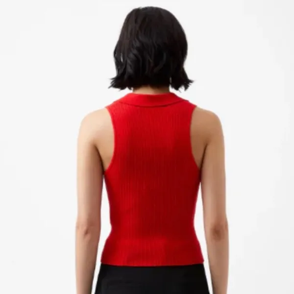 French Connection Sleeveless V Neck Knit Tank Top Sweater Women’s Size M NWOT - Image 2