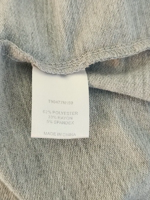 Lemon Tart Heather Gray Open Front Knit Cardigan Size Large - Image 9