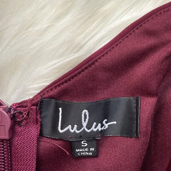 NWOT Lulus Make Me Move Burgundy Maxi Dress - Image 12