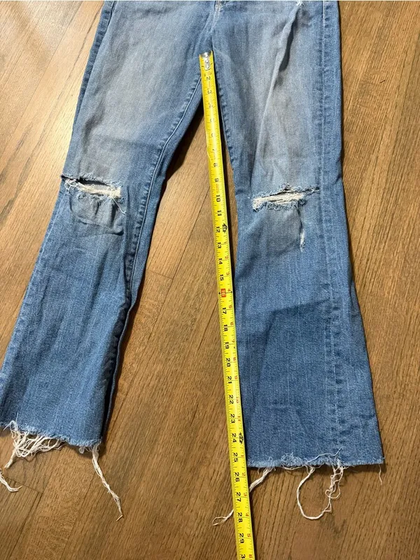 Mother The Hustler Ankle Fray Denim Jeans Size 28 - Image 6