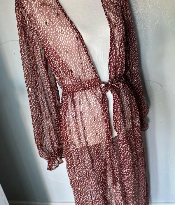 Express wine Lace cardigan - Image 6